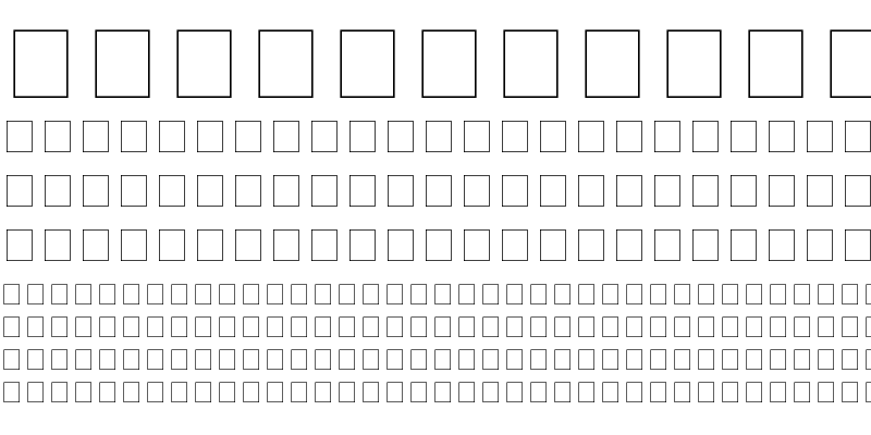 Sample of Baybayin Mangyan Hanunuoo Regular