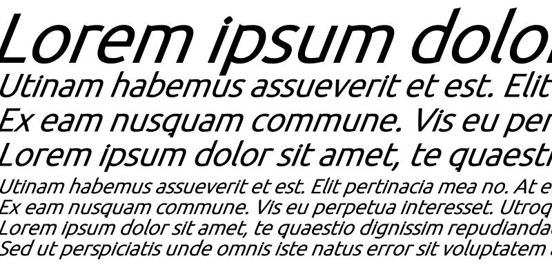 Sample of BDP Clien Bold Italic