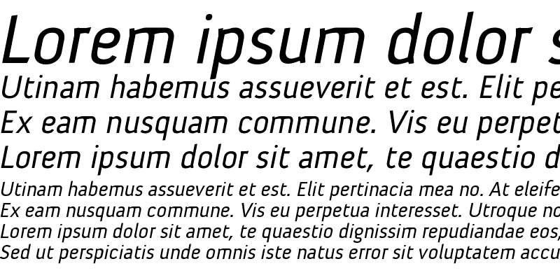 Sample of BDP uP Italic