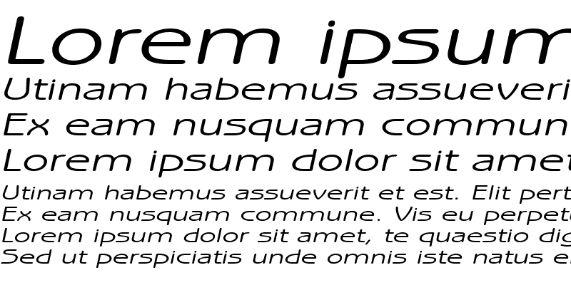 Sample of Beagle Extended Italic