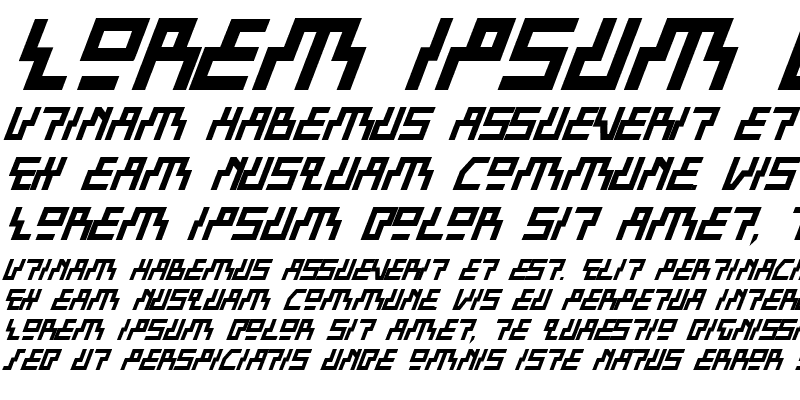 Sample of Beam Rider Bold Italic