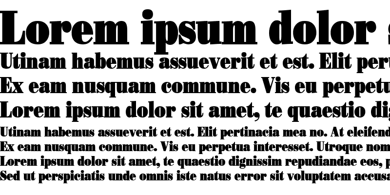 Sample of Beau Condensed Bold