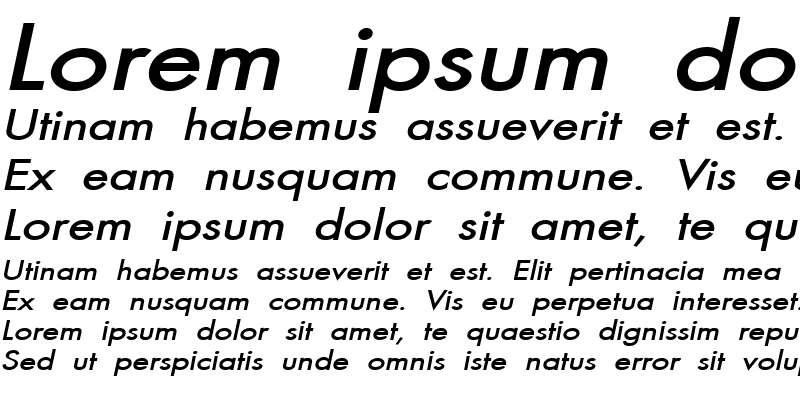 Sample of Beau-Extended Bold Italic