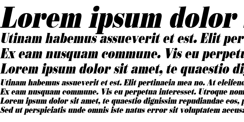 Sample of BeauCondensed Italic