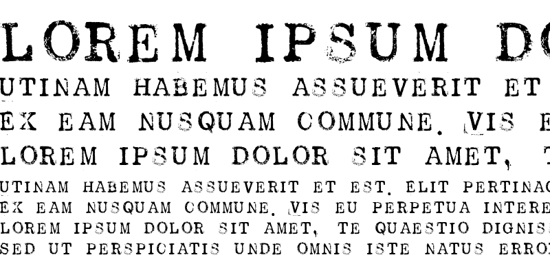 Sample of Bebete Regular