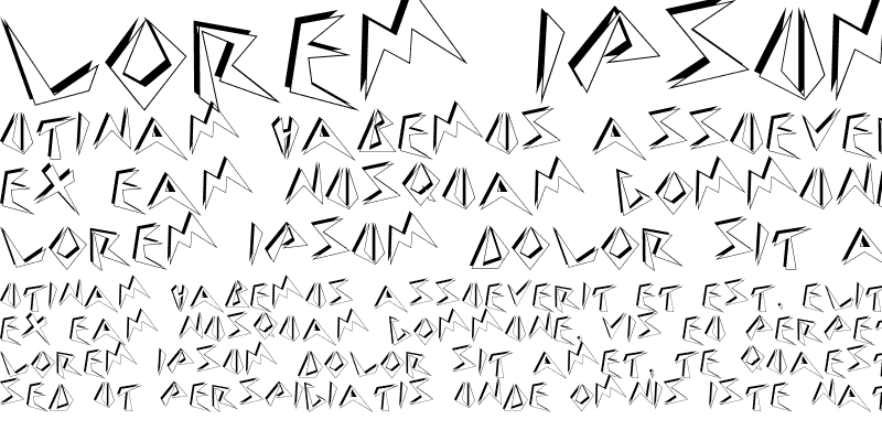Sample of Beebopp Font