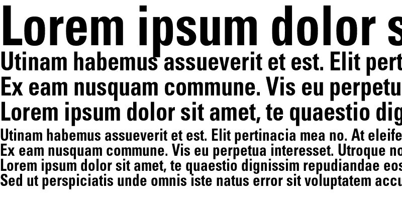 Sample of Beetham Condensed Bold