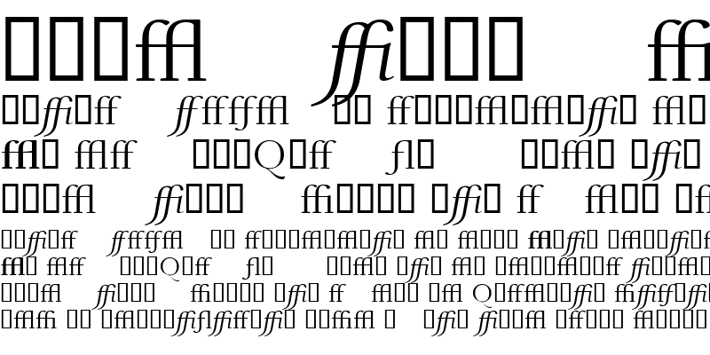 Sample of BelenLigatures