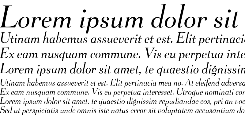 Sample of Belucian Book Italic