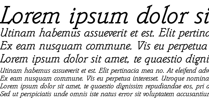 Sample of Belwe Mono Std Italic