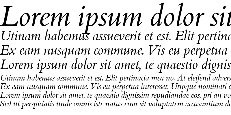 Sample of BemboExpertBQ-ItalicOsF Medium Italic