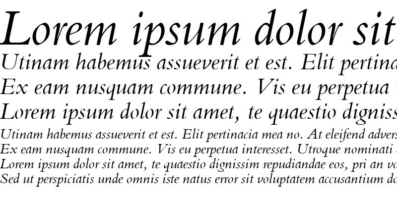 Sample of BemtuT Italic