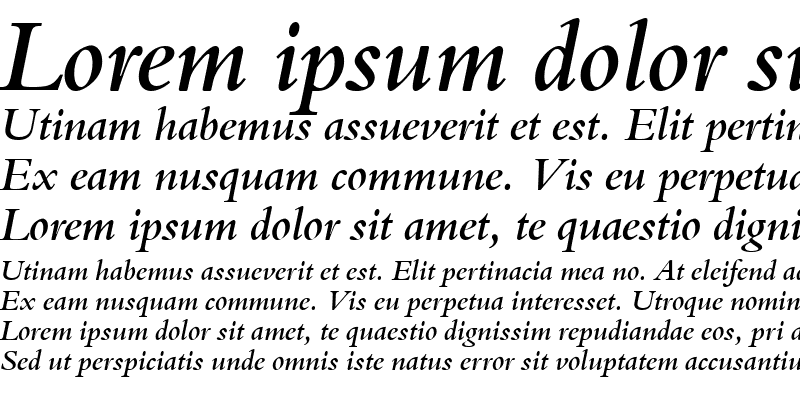 Sample of BemtuT Medium Italic