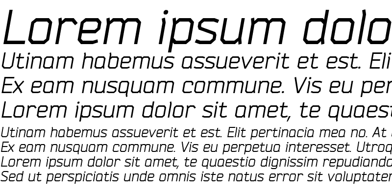 Sample of Bender Italic