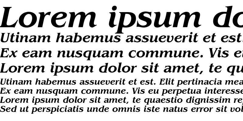 Sample of BeneficeAP Bold Italic