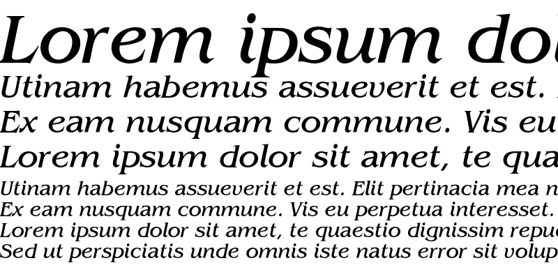 Sample of BeneficeAP Italic