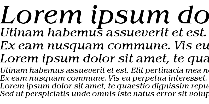 Sample of BenguiatItcTEE Italic