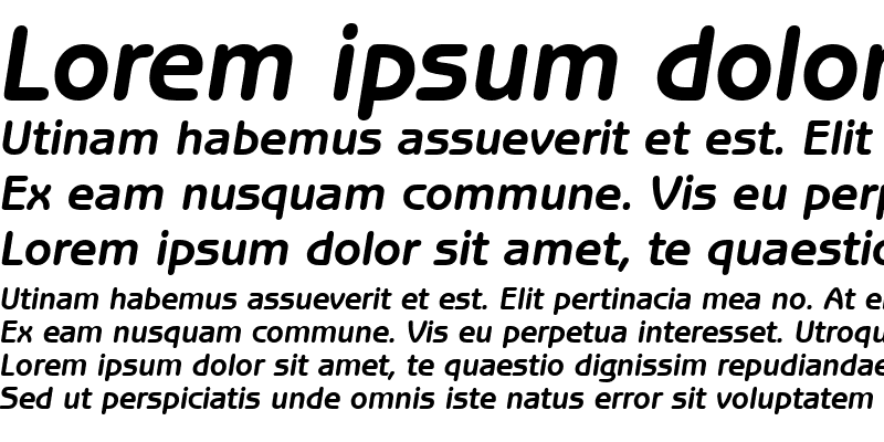 Sample of BenjaminGothic Bold Italic