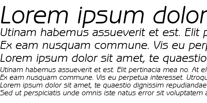 Sample of BenjaminGothic Italic