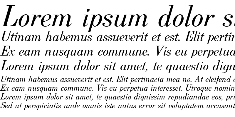 Sample of Berenis ADF Pro Italic