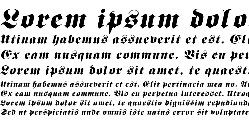 Sample of Berliner Italic