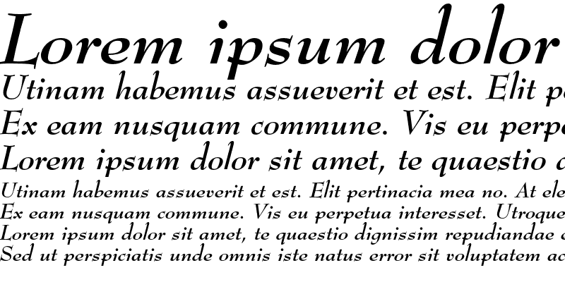 Sample of Bernhard Modern Bold Italic