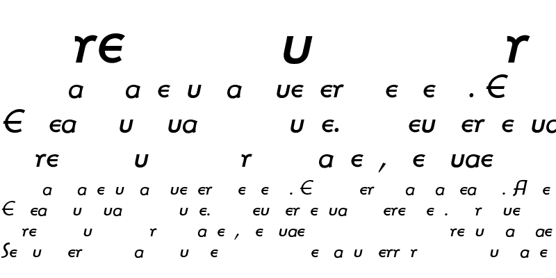 Sample of BernhardGothicSGA Italic