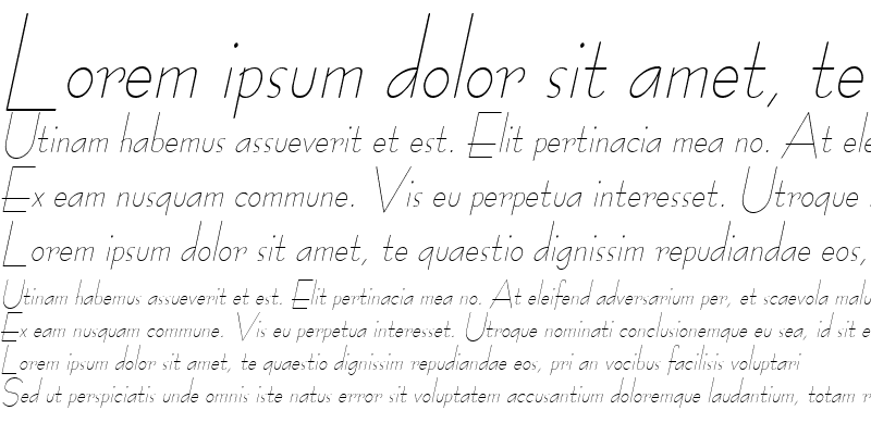 Sample of Bernie Condensed Italic
