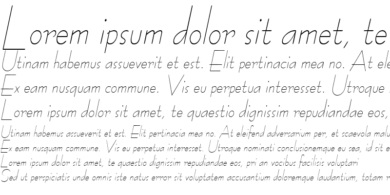Sample of BernieCondensed Italic