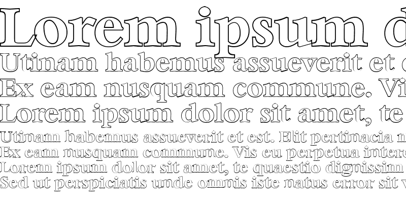 Sample of BernsteinOutline Bold