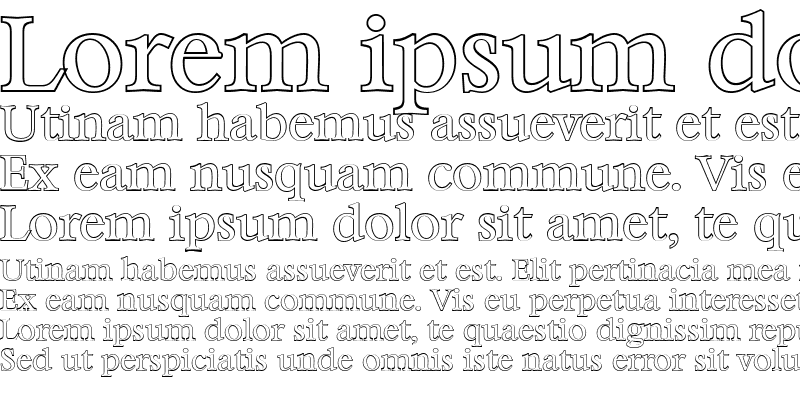 Sample of BernsteinOutline Regular