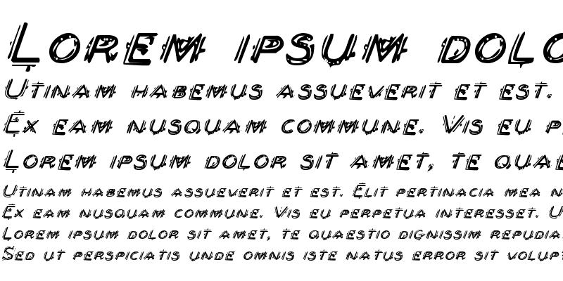 Sample of Berserker Italic Italic