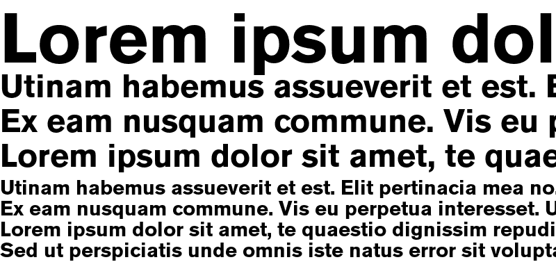 Sample of Berthold Akzidenz Grotesk Bold