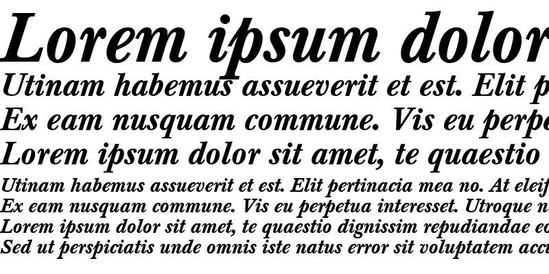 Sample of Berthold Baskerville Medium Italic