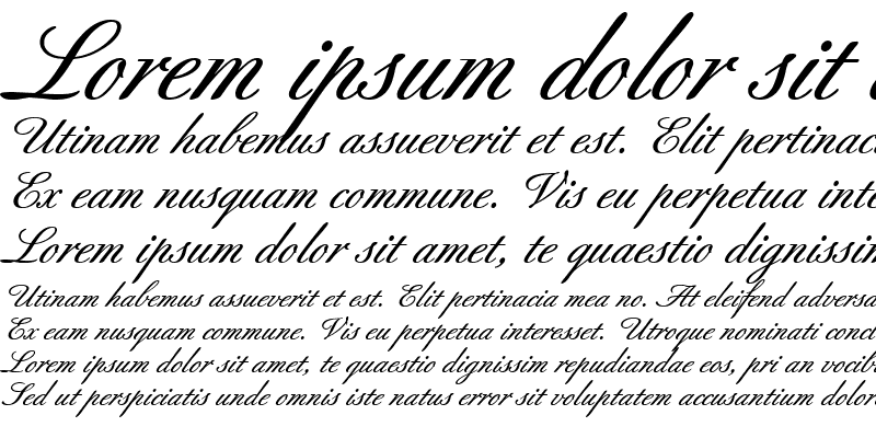 Sample of Berthold Script ItalicBold
