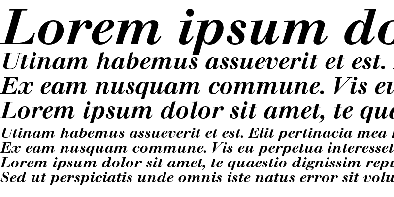 Sample of Berthold Walbaum Book Medium Italic OsF