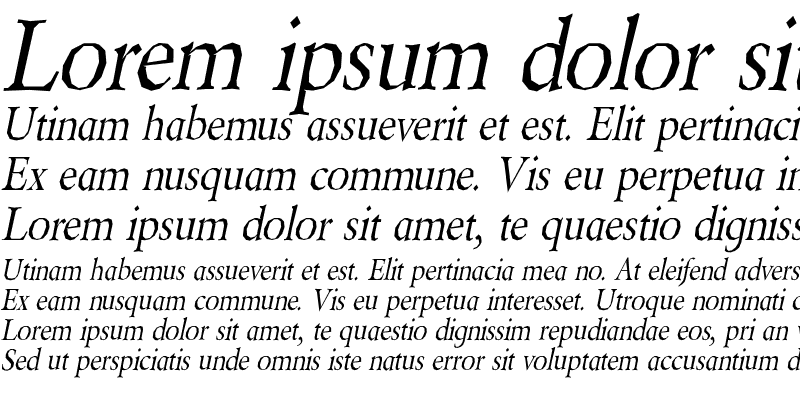 Sample of Berylium Italic