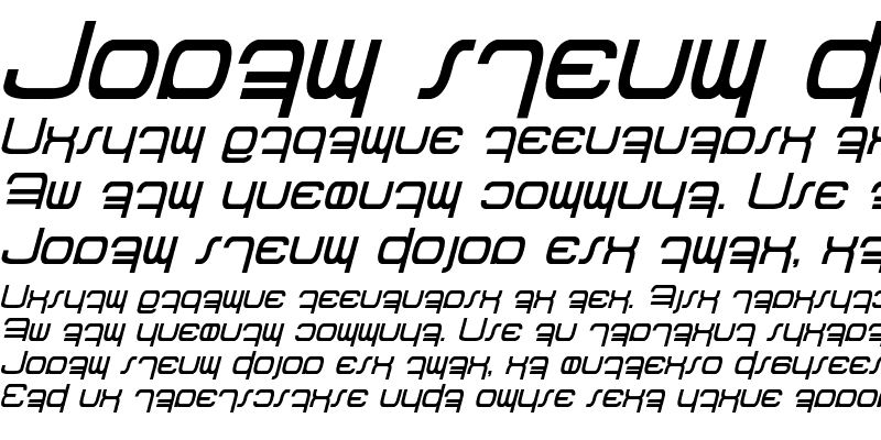 Sample of Betazed Italic