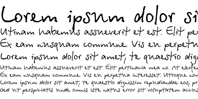 Sample of Betina Script Regular