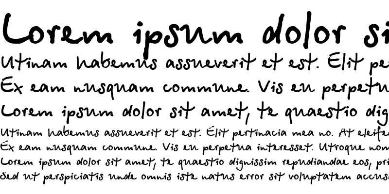 Sample of Betina Script Rus