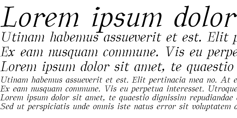 Sample of BetterEuroika Italic