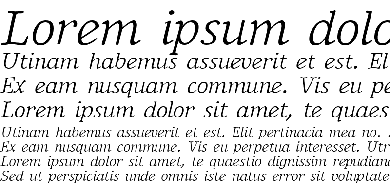 Sample of BetterIngriana Italic