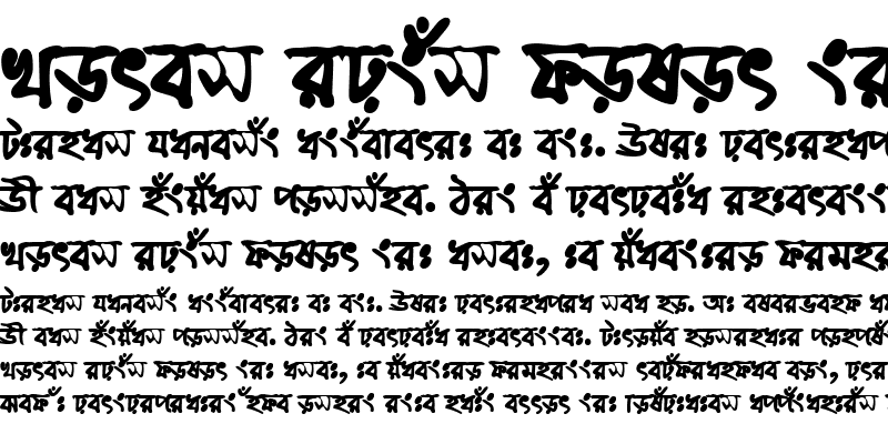 Sample of BhrahmaputraMJ Bold