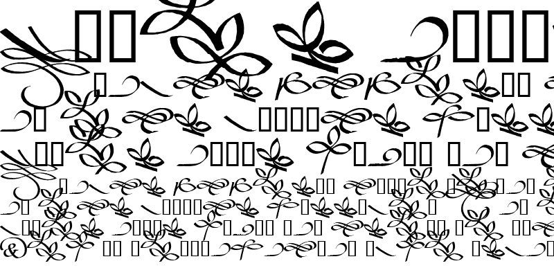 Sample of Bible Script EF Flourishes