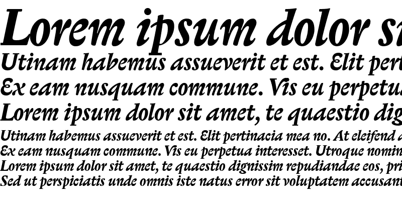 Sample of Biblon Bold Italic