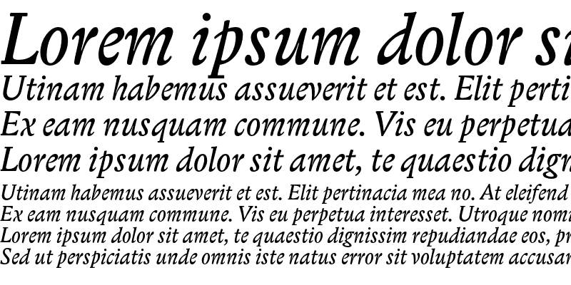 Sample of Biblon ITC Std Italic