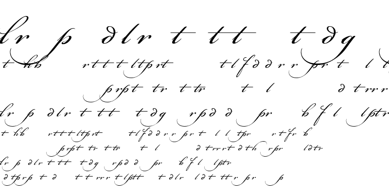 Sample of Bickham Script Alternates I