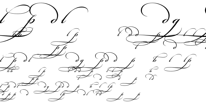 Sample of Bickham Script Alternates II