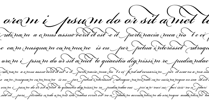 Sample of Bickham Script Beginnings