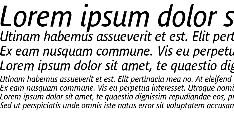 Sample of Bienvenue Italic